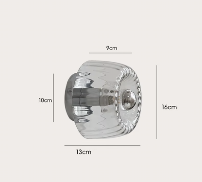 Simple Glass LED Wall Light for Home