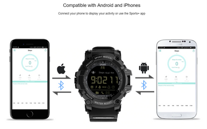 Sporty GPS Fitness Tracker Smartwatch
