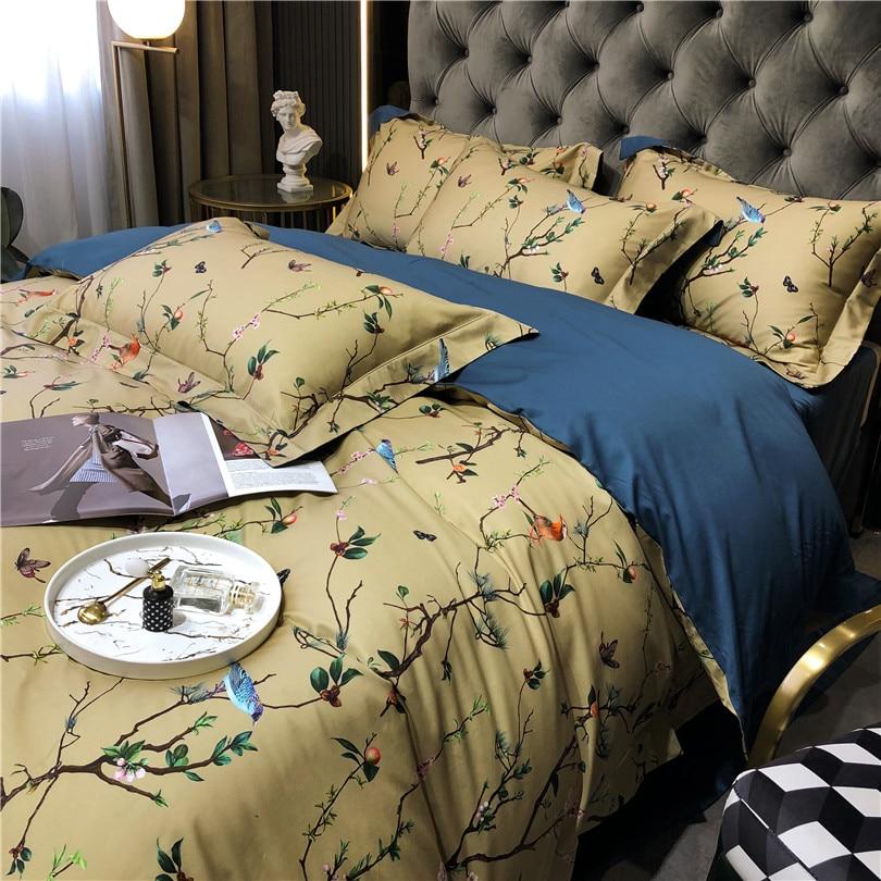 Colorful Floral Pattern Duvet Cover Set