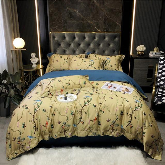 Colorful Floral Pattern Duvet Cover Set - Lusomart