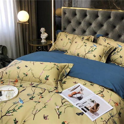 Colorful Floral Pattern Duvet Cover Set