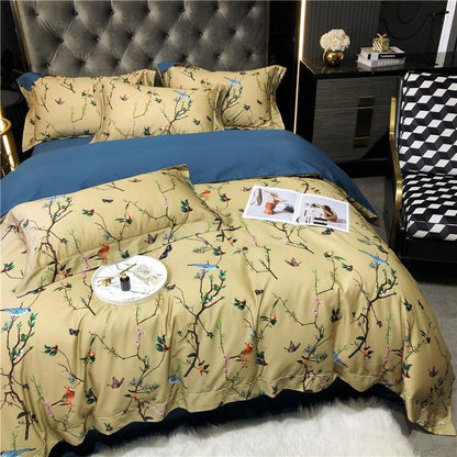 Colorful Floral Pattern Duvet Cover Set
