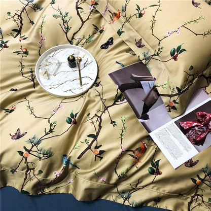Colorful Floral Pattern Duvet Cover Set