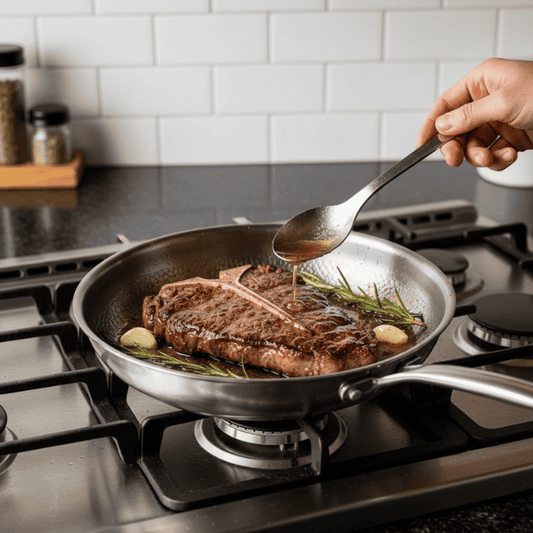 Premium Stainless Steel Non Stick Frying Pan - Lusomart