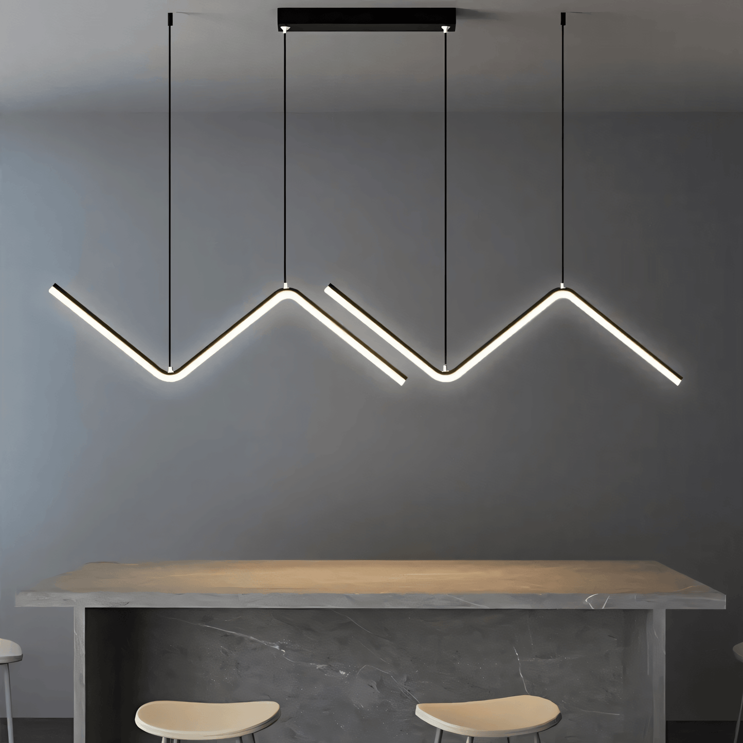 Modern Triangle Hanging Light Fixture