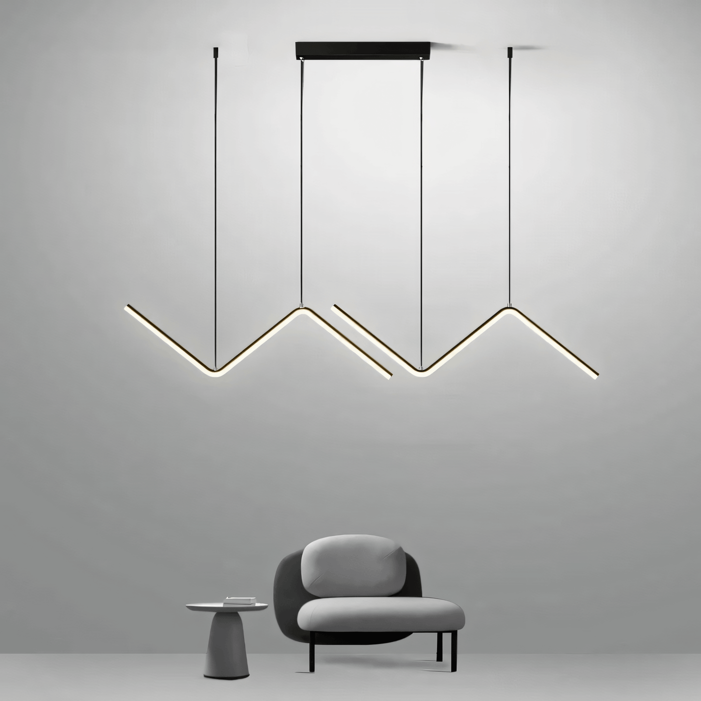 Modern Triangle Hanging Light Fixture