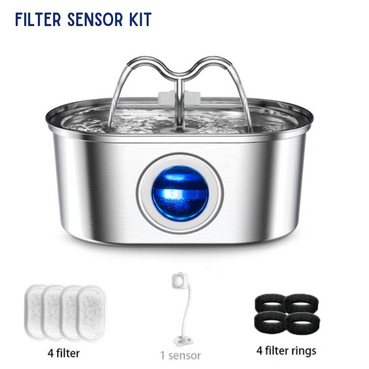 QuietFlow Automatic Pet Water Fountain For Cats Dogs