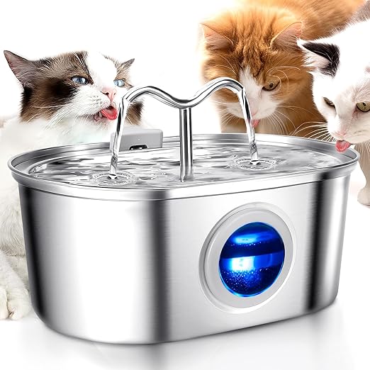 QuietFlow Automatic Pet Water Fountain For Cats Dogs - Lusomart