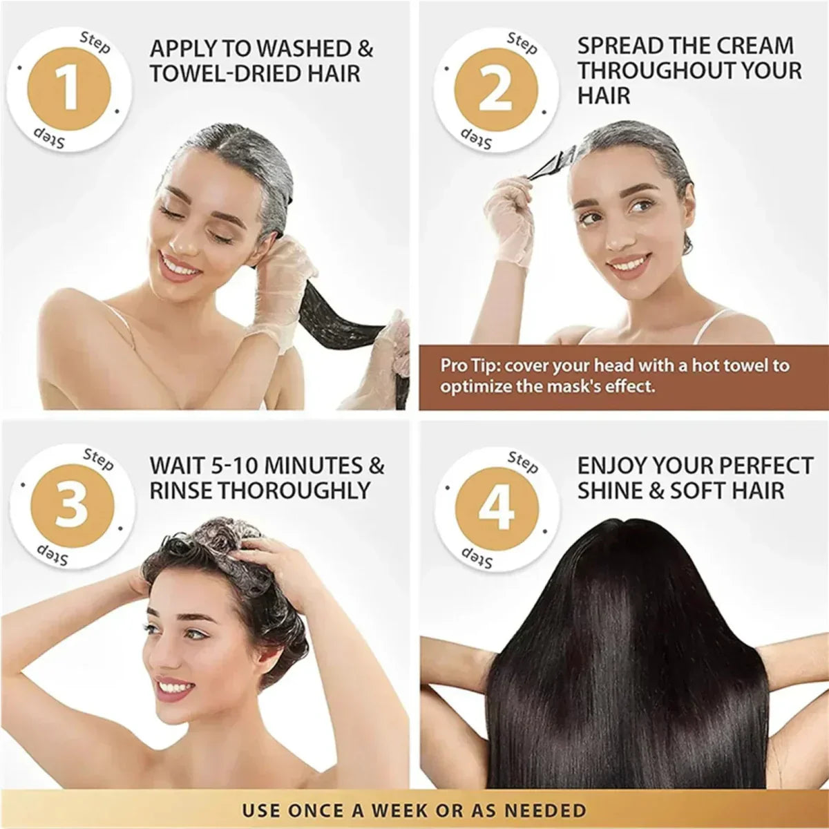 Nourishing Collagen Hair Mask for Smooth Shine