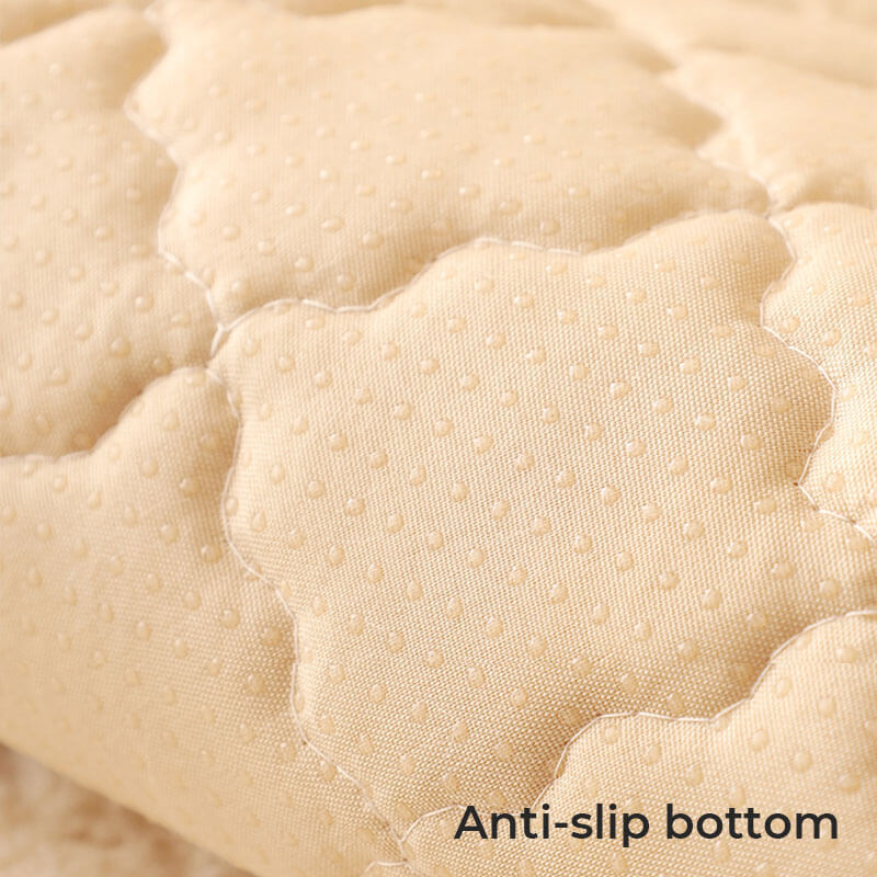 Fuzzy Slip Resistant Sofa Protector with Grip Bottom