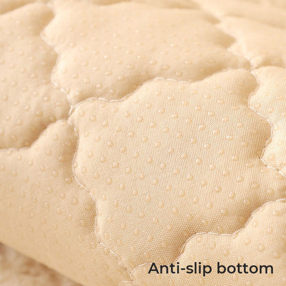 Fuzzy Slip Resistant Sofa Protector with Grip Bottom