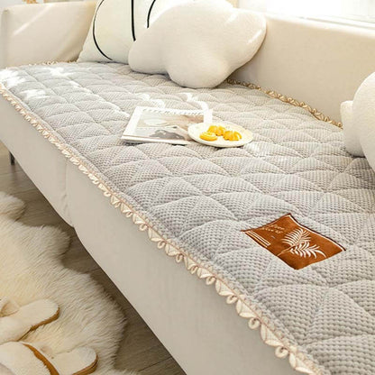 Plush Cushion Non Slip Sofa Slipcover for Living Room