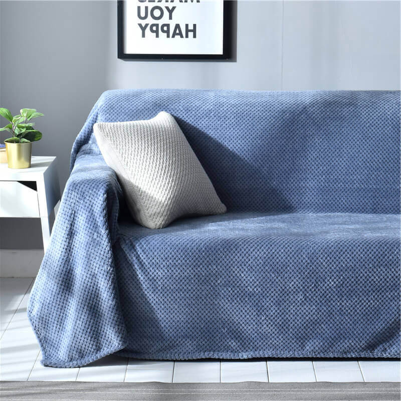 Soft Pineapple Print Sofa Slipcover Velvet Throw Cover - Lusomart