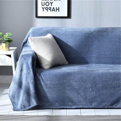 Soft Pineapple Print Sofa Slipcover Velvet Throw Cover