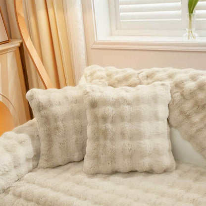 Soft Fleece Sofa Slipcover for Living Room Comfort