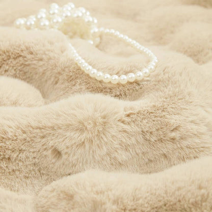 Soft Fleece Sofa Slipcover for Living Room Comfort