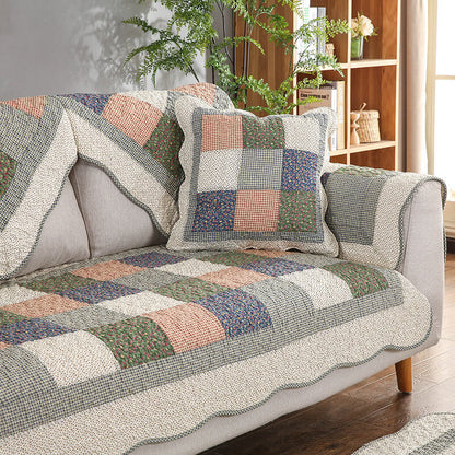 Soft Plush Reversible Sofa Slipcover with Grip