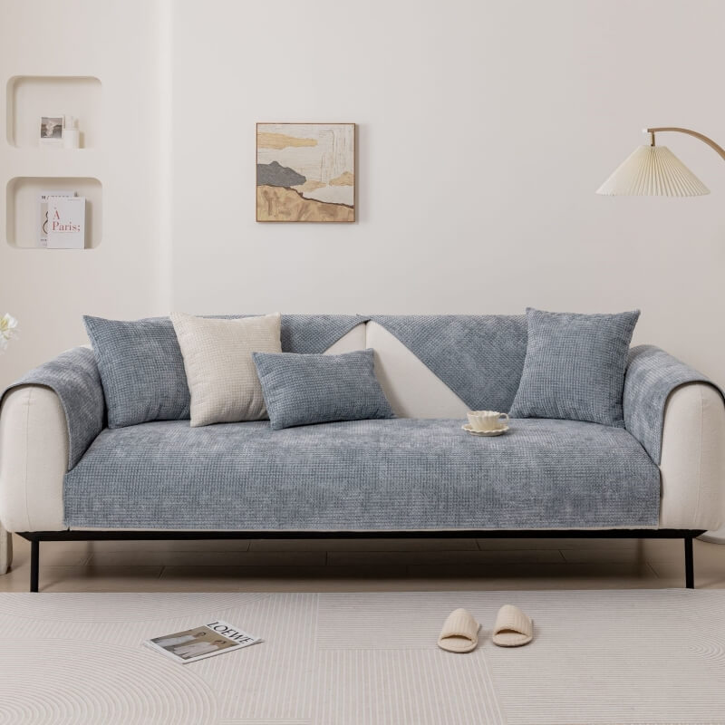 Soft Plush Chenille Sofa Slipcover Furniture Protector