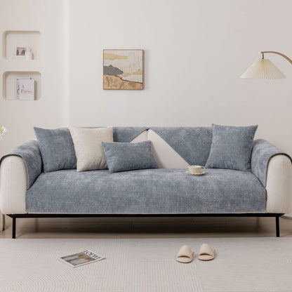 Soft Plush Chenille Sofa Slipcover Furniture Protector