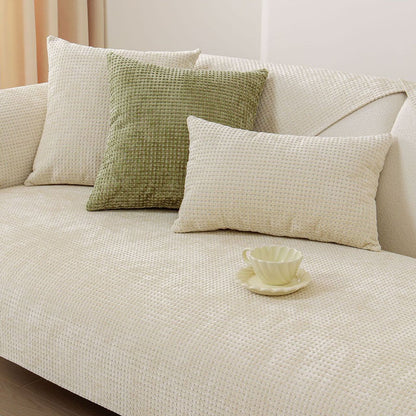Soft Plush Chenille Sofa Slipcover Furniture Protector