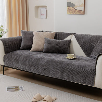 Soft Plush Chenille Sofa Slipcover Furniture Protector