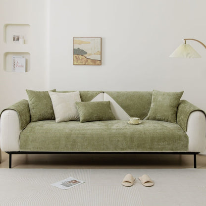 Soft Plush Chenille Sofa Slipcover Furniture Protector