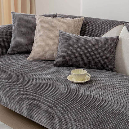 Soft Plush Chenille Sofa Slipcover Furniture Protector