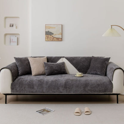 Soft Plush Chenille Sofa Slipcover Furniture Protector