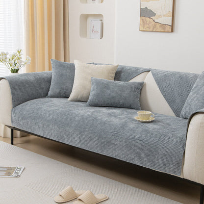 Soft Plush Chenille Sofa Slipcover Furniture Protector