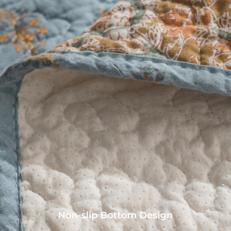 Deluxe Floral Fabric Sofa Slipcover Protector