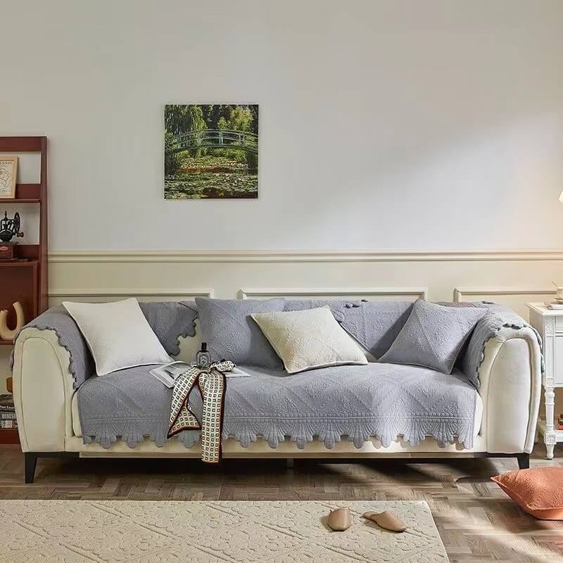 Stylish Floral Print Sofa Slipcover 28x28 Inches