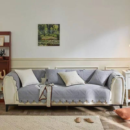 Stylish Floral Print Sofa Slipcover 28x28 Inches