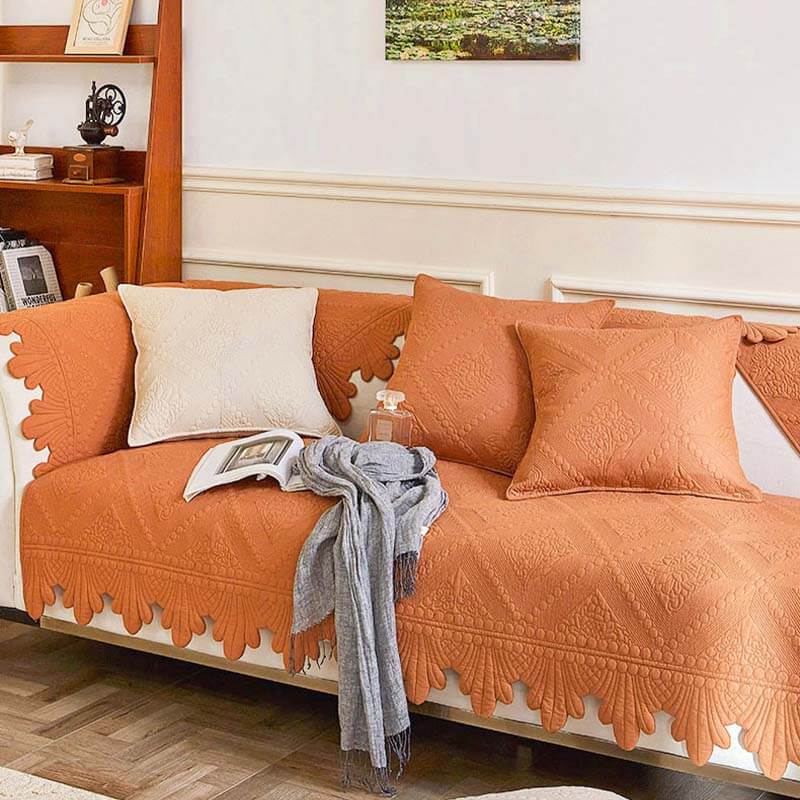 Stylish Floral Print Sofa Slipcover 28x28 Inches