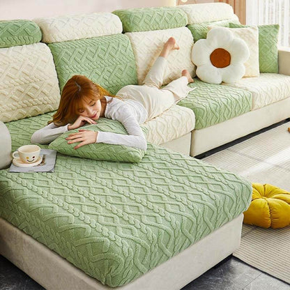 Plush Universal Fit Elastic Sofa Slipcover