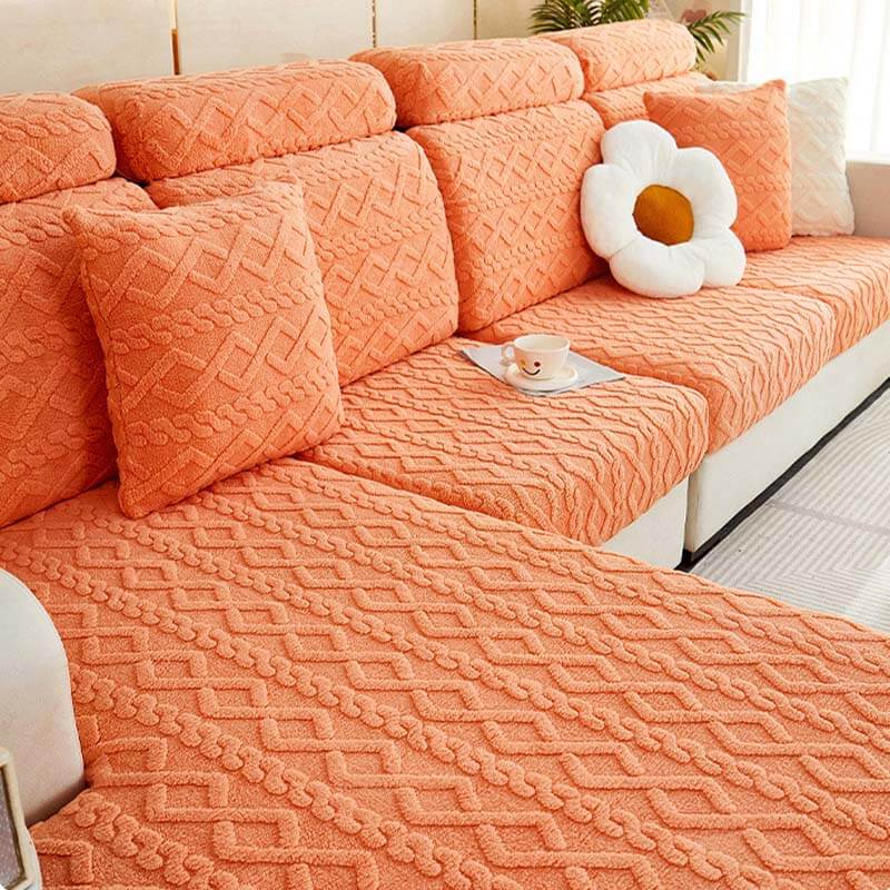 Plush Universal Fit Elastic Sofa Slipcover