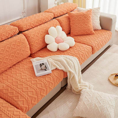 Plush Universal Fit Elastic Sofa Slipcover