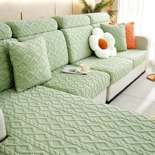 Plush Universal Fit Elastic Sofa Slipcover - Lusomart
