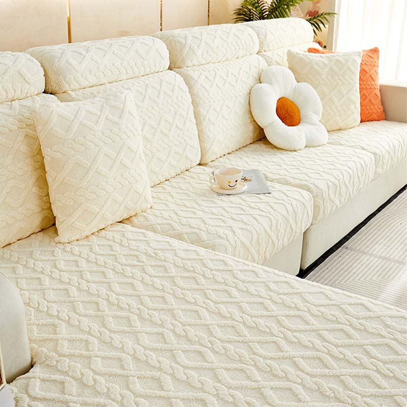 Plush Universal Fit Elastic Sofa Slipcover