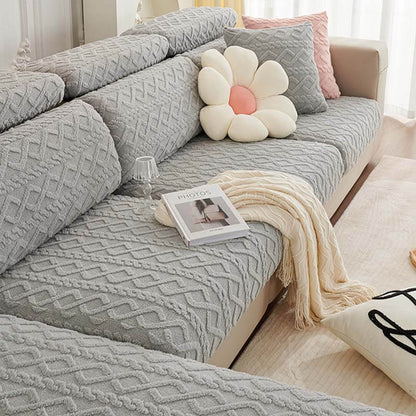 Plush Universal Fit Elastic Sofa Slipcover