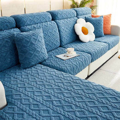 Plush Universal Fit Elastic Sofa Slipcover