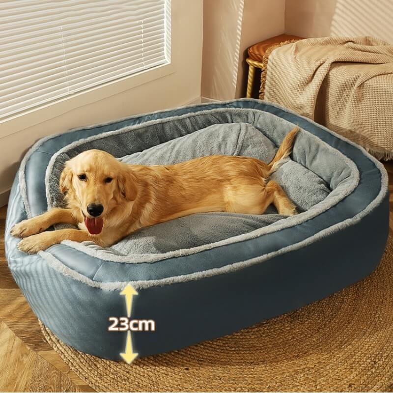 Big Comfy Orthopedic Dog Bed Soft Pillow Bedding