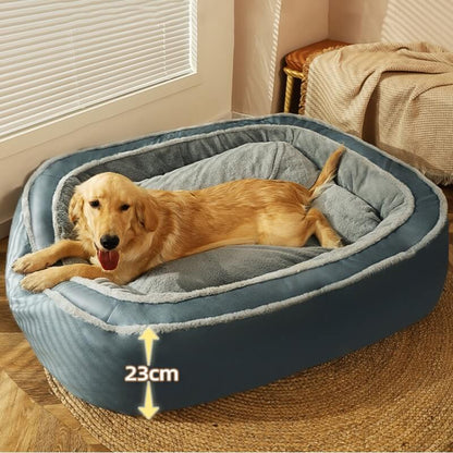 Big Comfy Orthopedic Dog Bed Soft Pillow Bedding