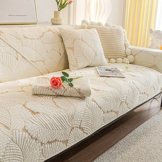 Faux Leather Sofa Protector Anti Slip Mat Cover - Lusomart