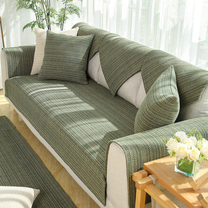 Soft Beige Woven Sofa Protector 70x70 cm