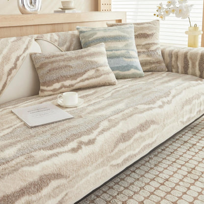 Soft Beige Sofa Slipcover Protective Cover