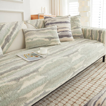 Soft Beige Sofa Slipcover Protective Cover
