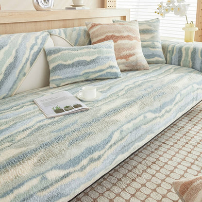 Soft Beige Sofa Slipcover Protective Cover