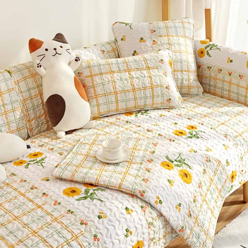 Soft Breathable Fabric Sofa Slipcover Protector - Lusomart