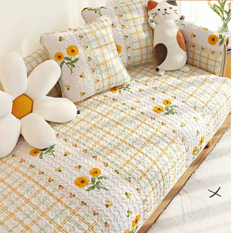Soft Breathable Fabric Sofa Slipcover Protector