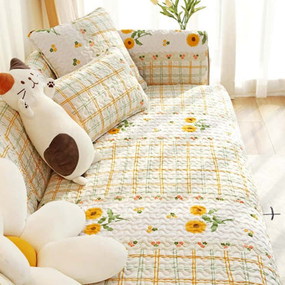 Soft Breathable Fabric Sofa Slipcover Protector